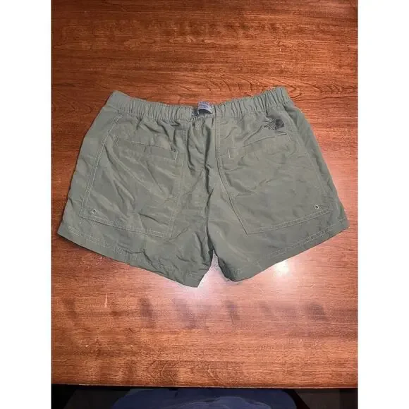 The North Face Shorts Women Small Green Nylon Kayak Hiking Camping Fishing - Picture 5 of 5